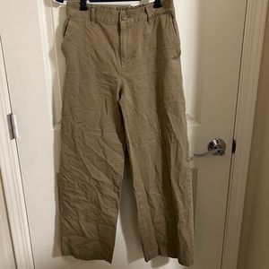 Muji Women's 4-Way Stretch Chino Wide Pants in Beige S